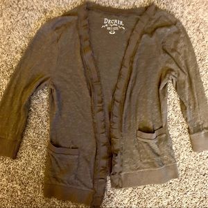 HP🔥 Decree Light Brown Open Front Cardigan